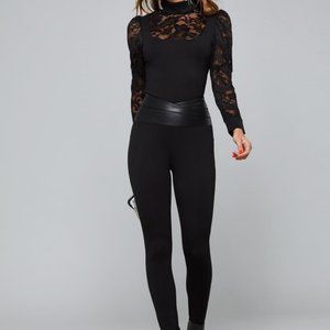 Bebe Leggings Faux Leather Super Curve Waist NWT